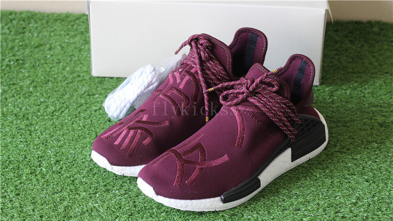 Real Boost Parrell Williams Adidas NMD Family & Friend Wine Red